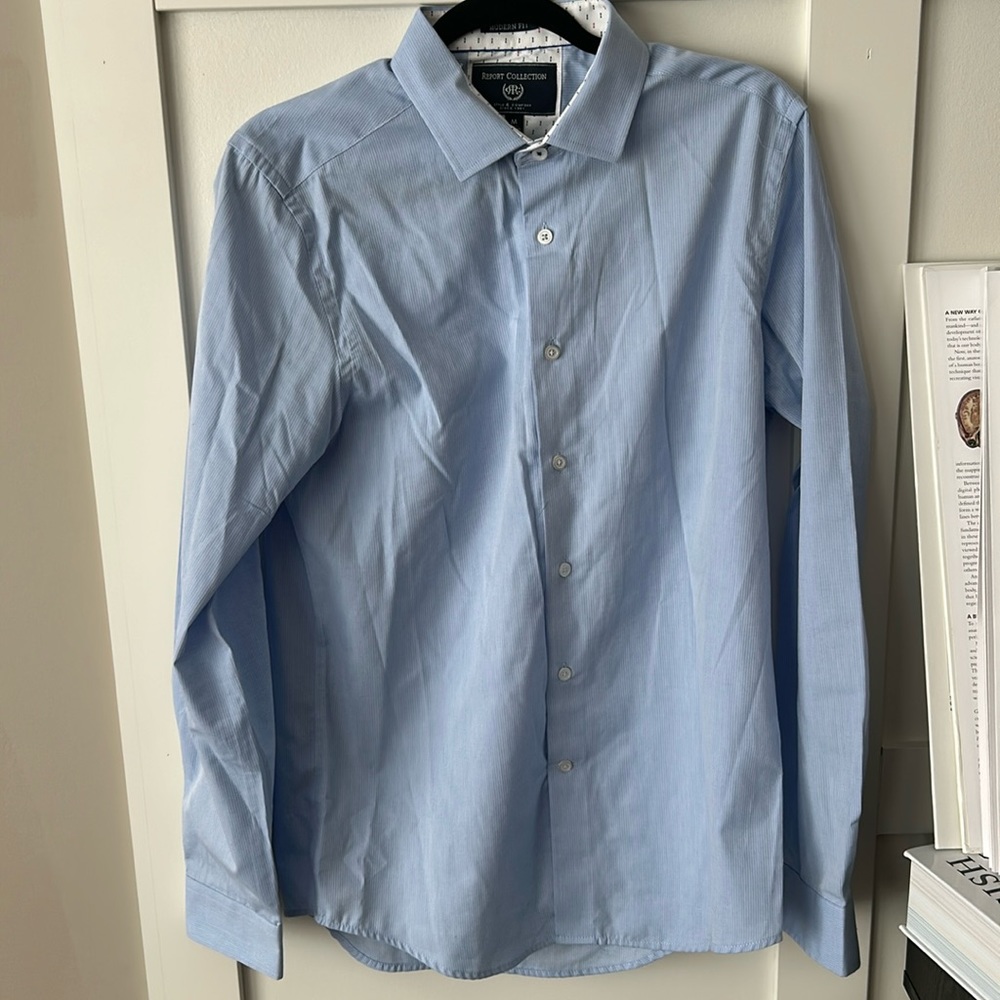 Report collection button down shirt